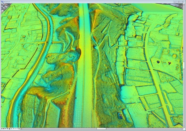 尾根谷図(鳥瞰)
