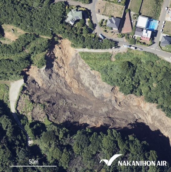 令和3年7月17日計測　航空写真 一部拡大