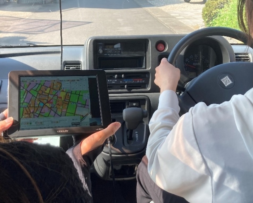 小牧市の車両で計測を実施